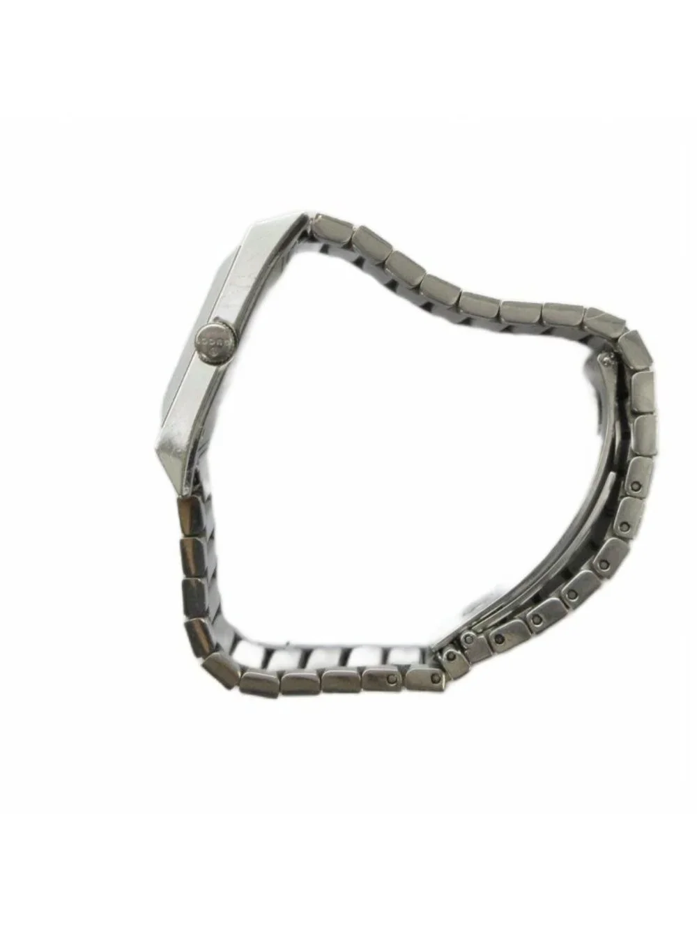 Gucci Watch Quartz Sherry Line Roman Diamond Square Silver - Picture 4 of 6
